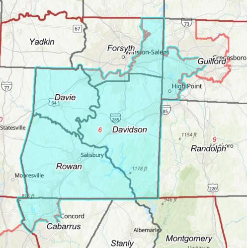 NC Sixth District Map